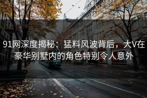 91网深度揭秘：猛料风波背后，大V在豪华别墅内的角色特别令人意外
