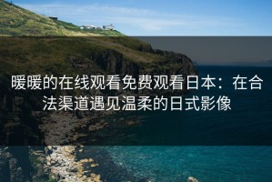 暖暖的在线观看免费观看日本：在合法渠道遇见温柔的日式影像