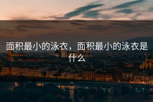 面积最小的泳衣，面积最小的泳衣是什么