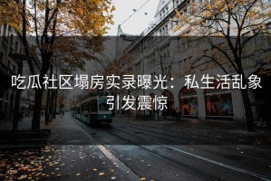 吃瓜社区塌房实录曝光：私生活乱象引发震惊